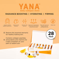 YANA shot poured into a glass for easy daily use.