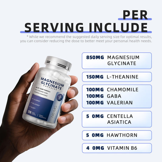iMATCHME magnesium glycinate capsules closeup for straightforward digestion