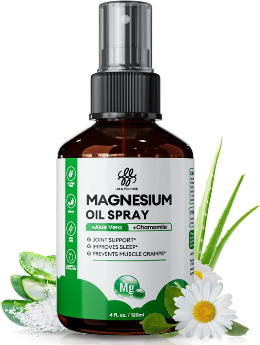 iMATCHME magnesium-oil-spray bottle pour for easy, mess-free application.