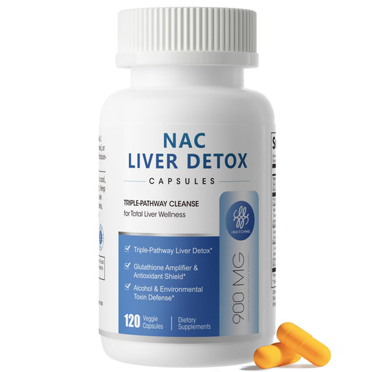 iMATCHME NAC 900mg capsules for daily liver support and detox