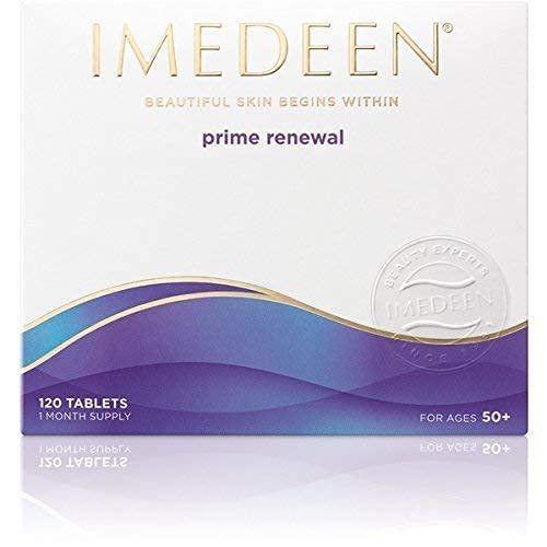 Imedeen Prime Renewal packaging box demonstrates premium skincare for mature skin.