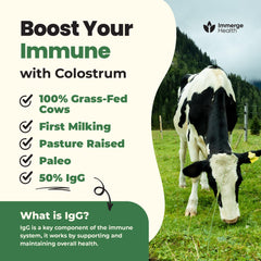 Powder dissolving in water in a glass with Immerge Health, tasteless and easy to blend.