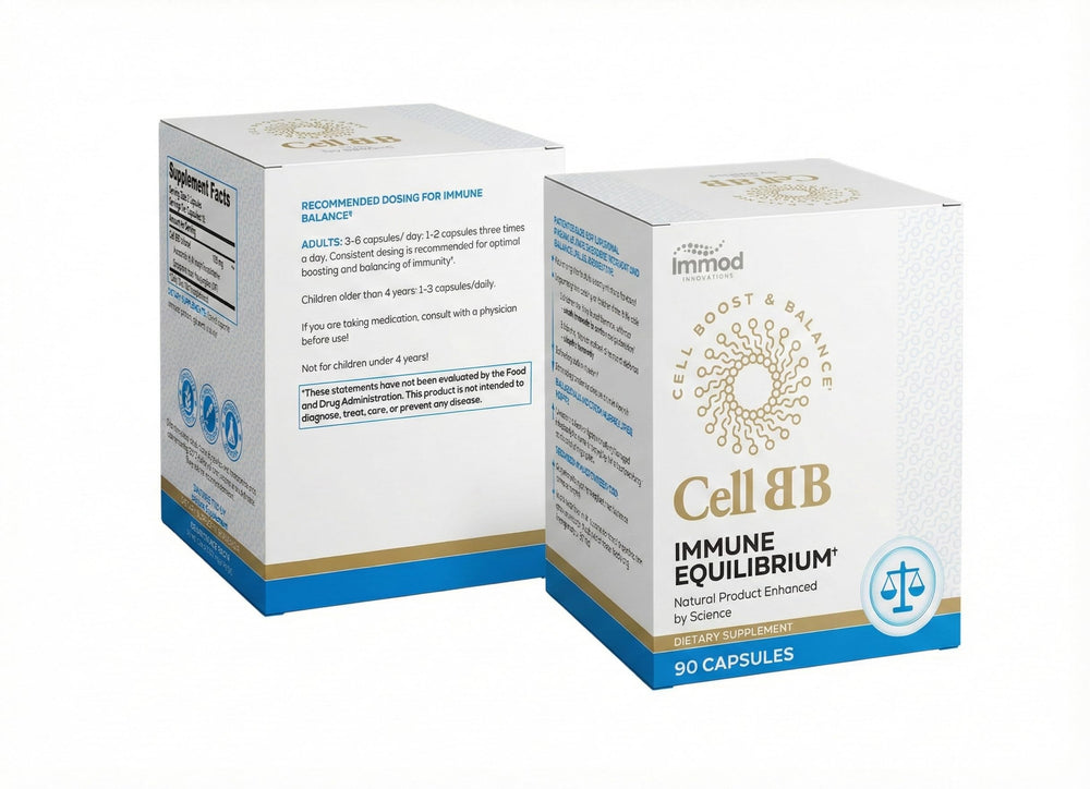 Immod CellBB immune equilibrium bottle aids daily immune balance.