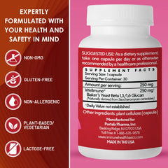 Bottle label shows gluten-free and non-GMO attributes.