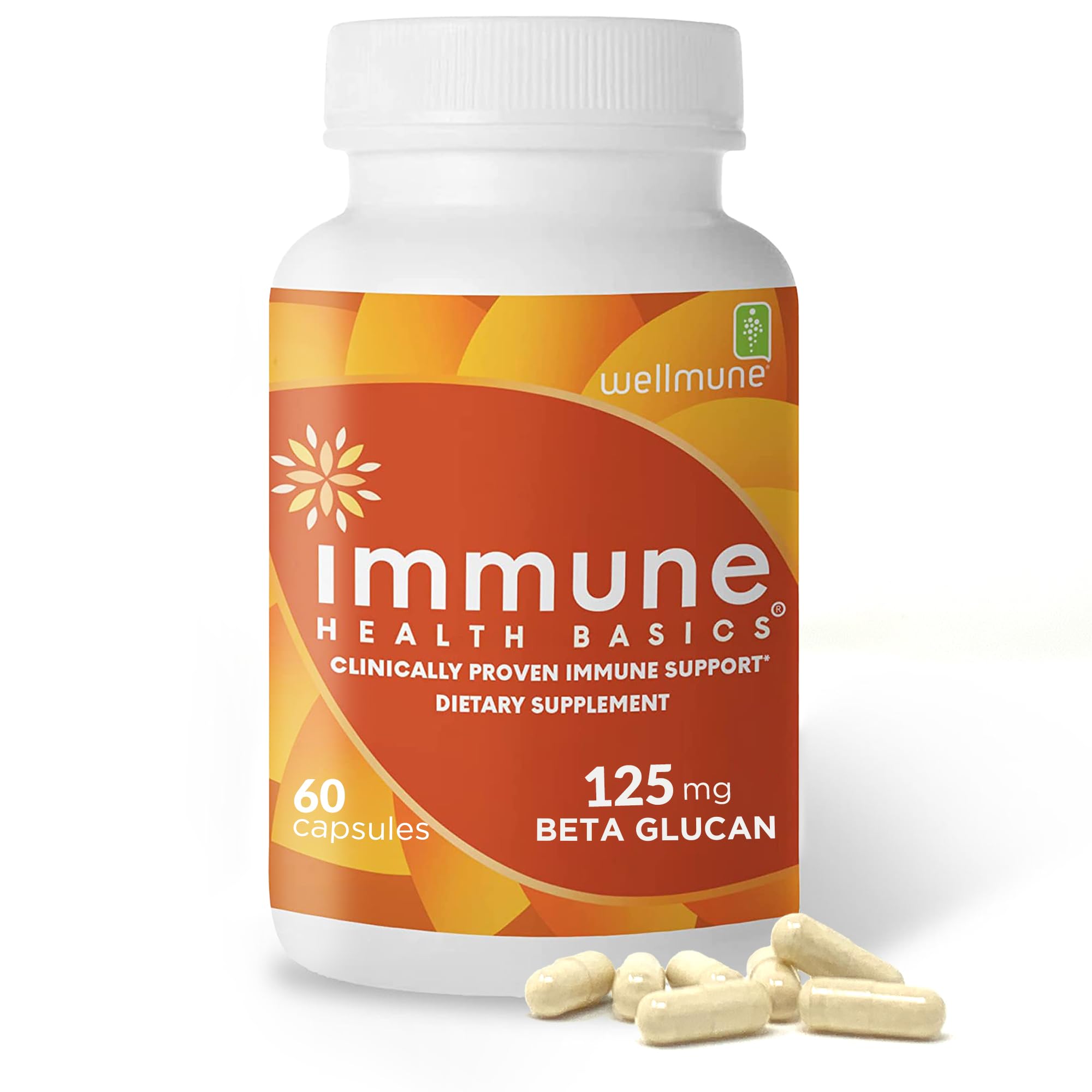 Immune Health Basics ultra strength immunity bottle with daily capsules.