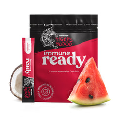 Immune Ready electrolytes packaging for convenient daily hydration and immune support.