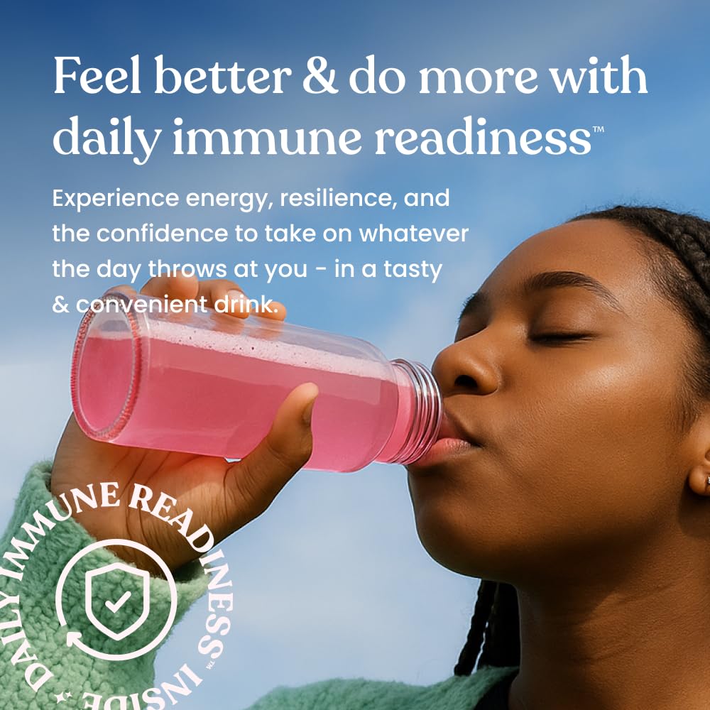 Immune Ready glass with cherry limeade drink