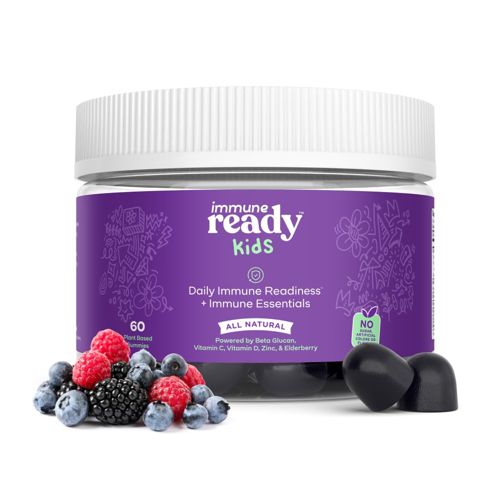 Immune Ready Kids gummies bottle front for daily immune support.