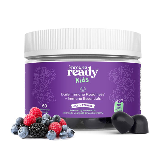 Immune Ready Kids gummies bottle front for daily immune support.