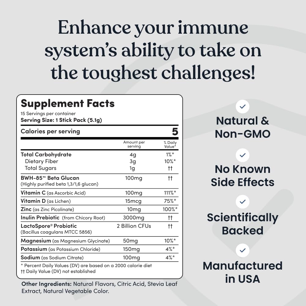 Immune Ready refreshing drink in a glass after activity.