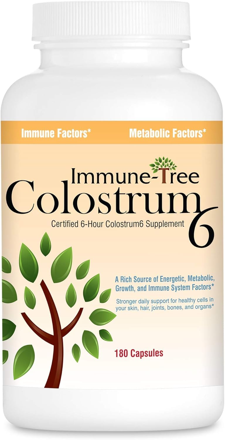Immune-Tree colostrum bottle cap close-up highlighting safety seal and purity