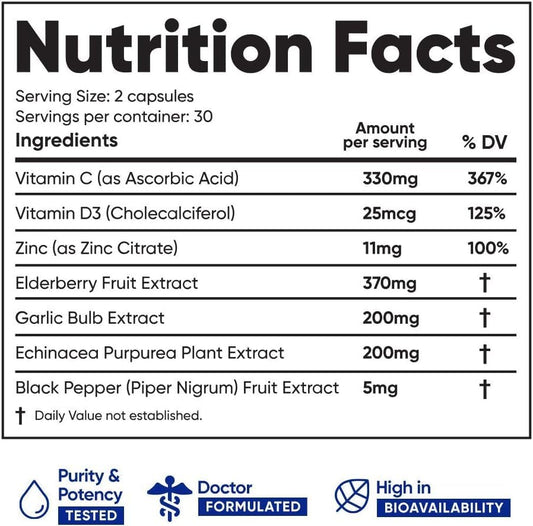 IMMUNETI 6in1 daily immunity capsules for convenient year‑round support.