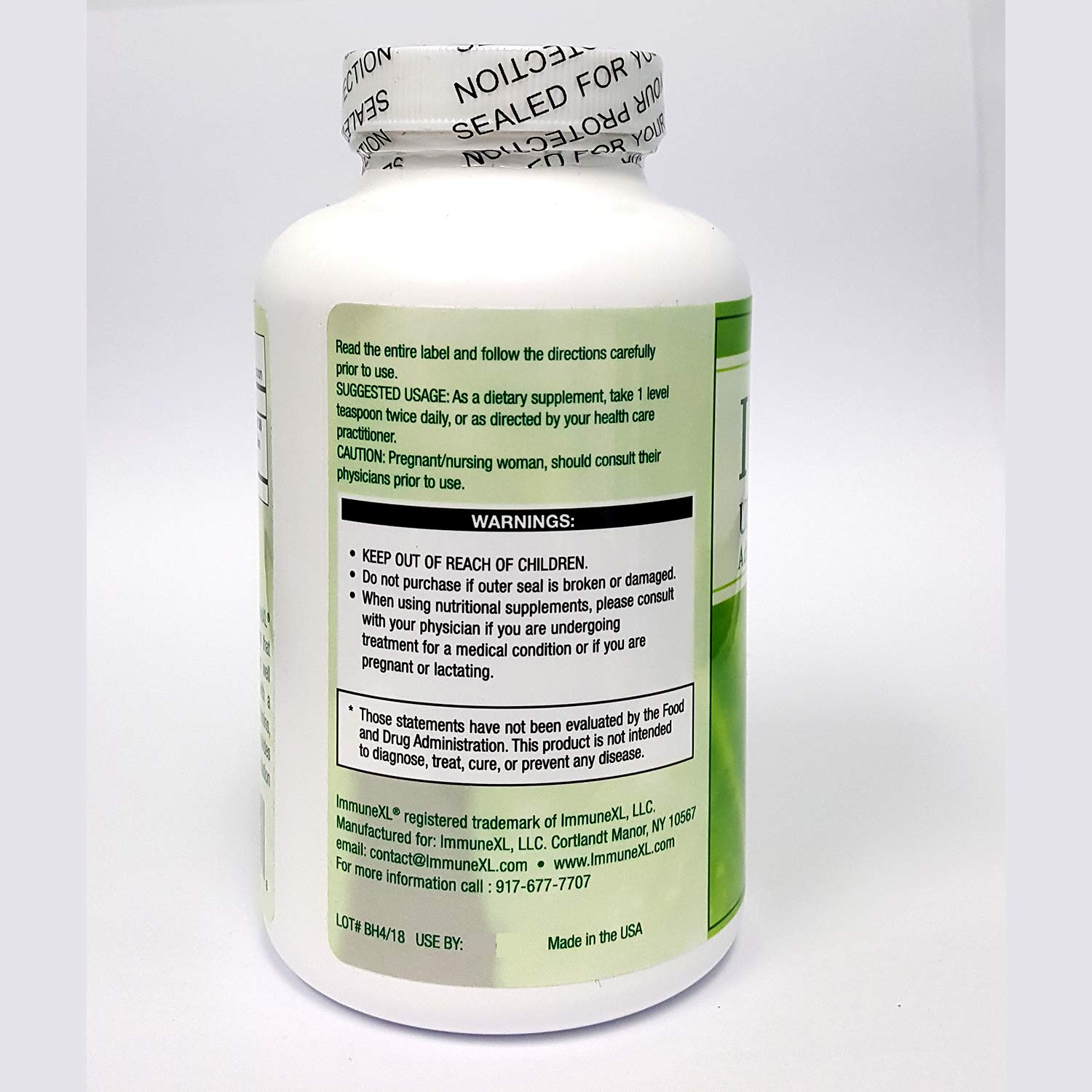 ImmuneXL Ultra Plus Powder pour image invites easy daily intake