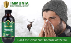 Immunia elderberry syrup refrigerated storage option preserving freshness.