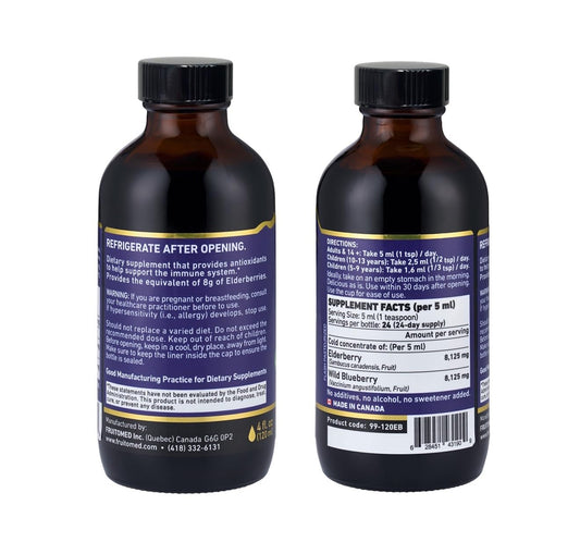 Measuring cup with Immunia concentrate for precise daily dosage.