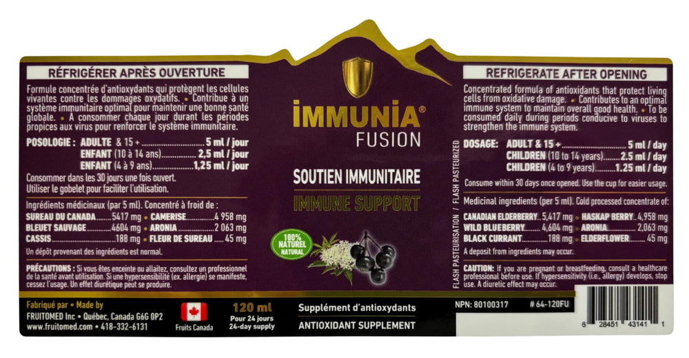 Immunia Fusion 3-pack packaging provides value for ongoing daily use.