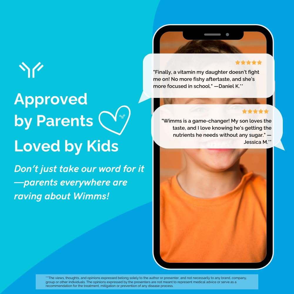 Immunocal Wimms Smart Chews ingredients highlight omega-3s and essential vitamins for kids nutrition