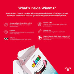 Immunocal Wimms Smart Chews packaging box highlights sugar-free gluten-free formula