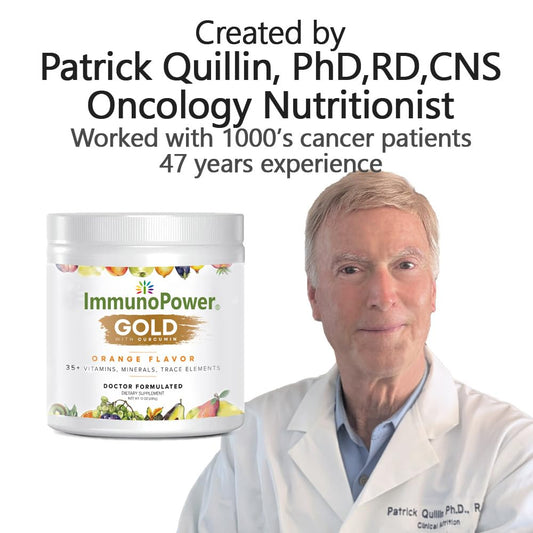 Scoop of ImmunoPower Gold 9-5g for quick daily dosing