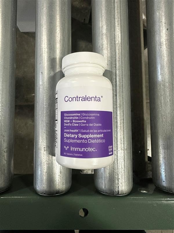Immunotec Contralenta capsules inside the bottle showcasing easy daily dosage