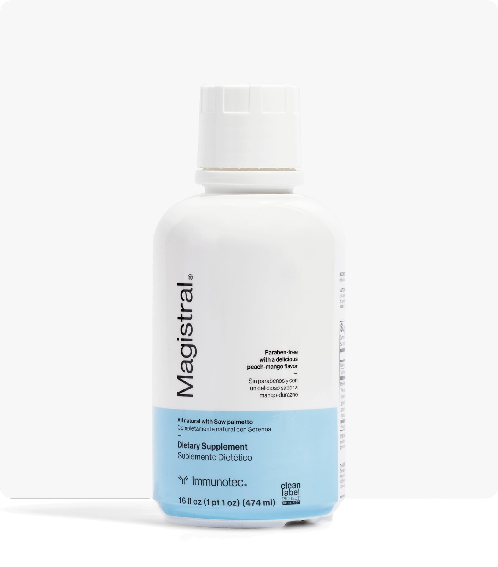 Immunotec Magistral saw palmetto bottle with prostate support
