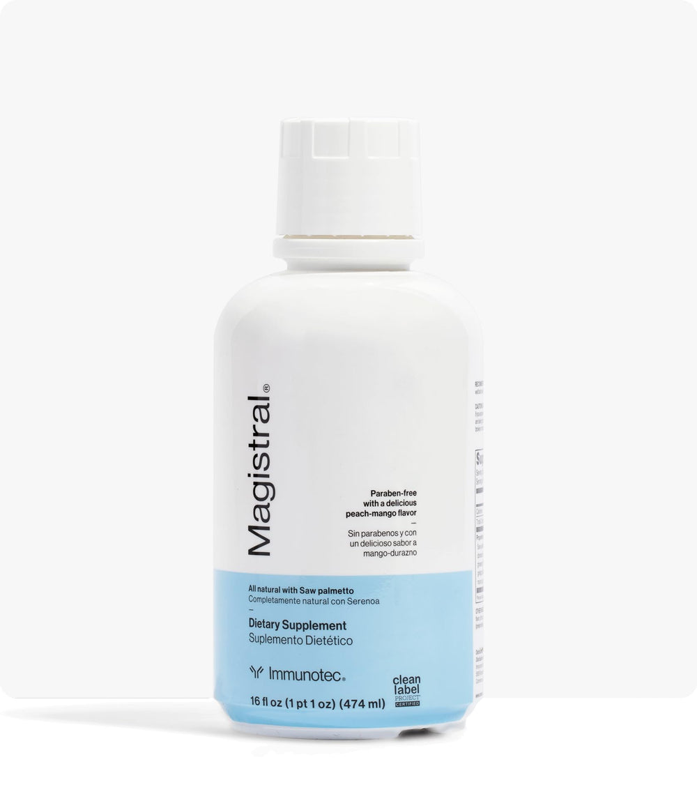 Immunotec Magistral saw palmetto bottle with prostate support