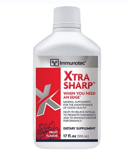 Immunotec Xtra-Sharp fruit bottle pour for a quick energy lift.