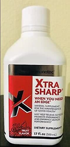 Immunotec Xtra-Sharp fruit serving glass ready for refreshment and focus.