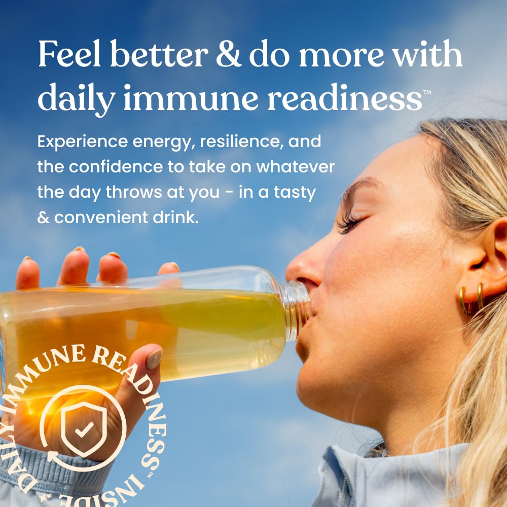 Immune Ready dissolving powder in water for easy mixing.