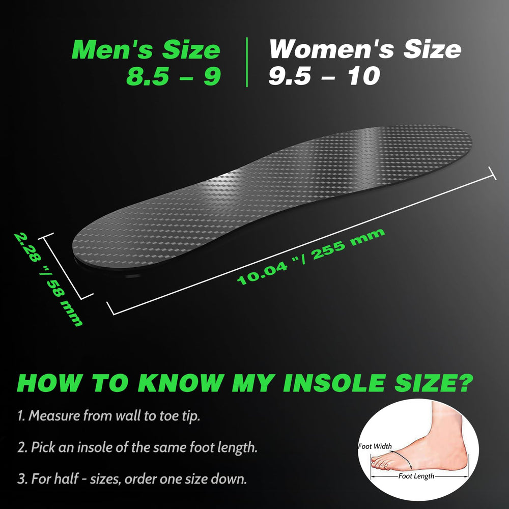 Imonujo carbon fiber insole used for walking and daily activities to reduce fatigue