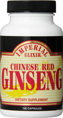 Imperial Elixir Chinese Red Ginseng bottle front; convenient 3-pack for daily routine.