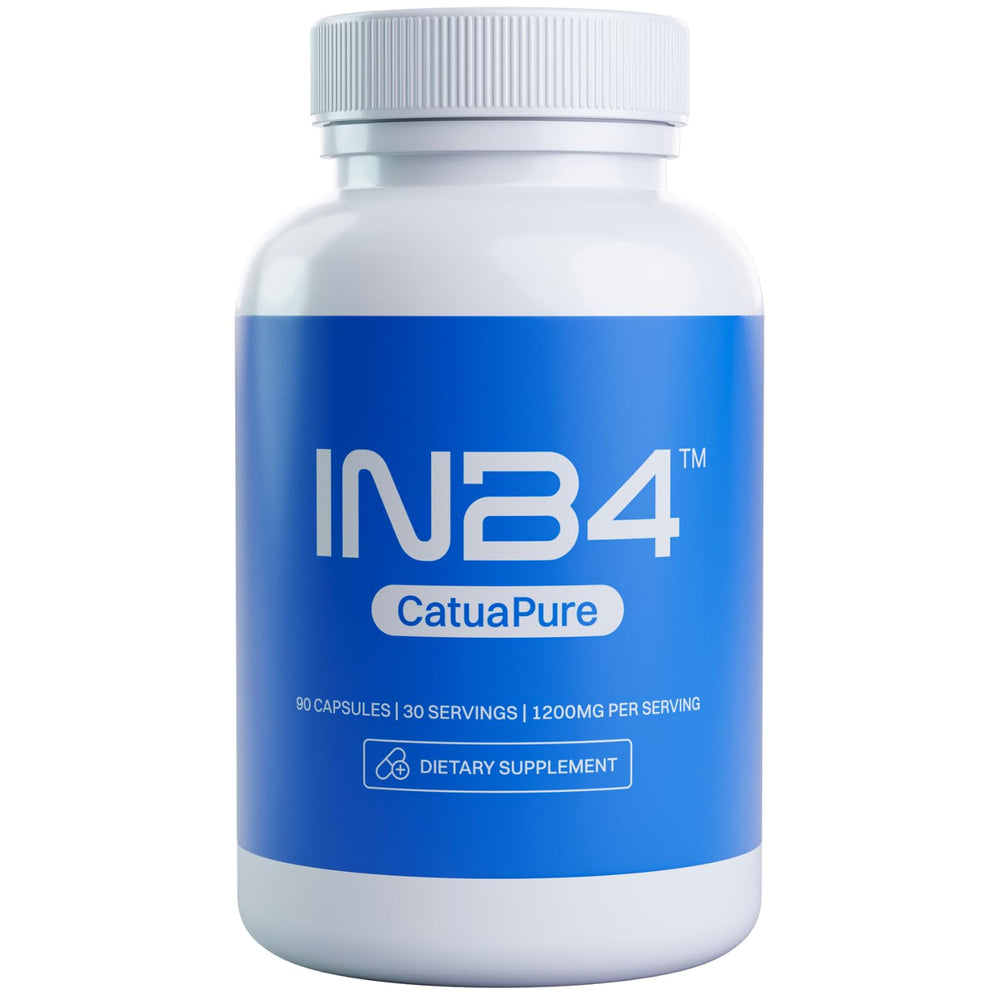 INB4 CatuaPure Catuaba bottle front promoting daily energy support