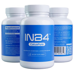 INB4 CatuaPure ingredient identity testing label indicates third-party verification