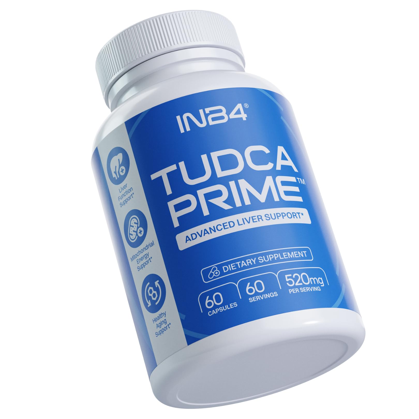 INB4 Tudca Prime ingredients chart highlights Tudca and MitoPrime.