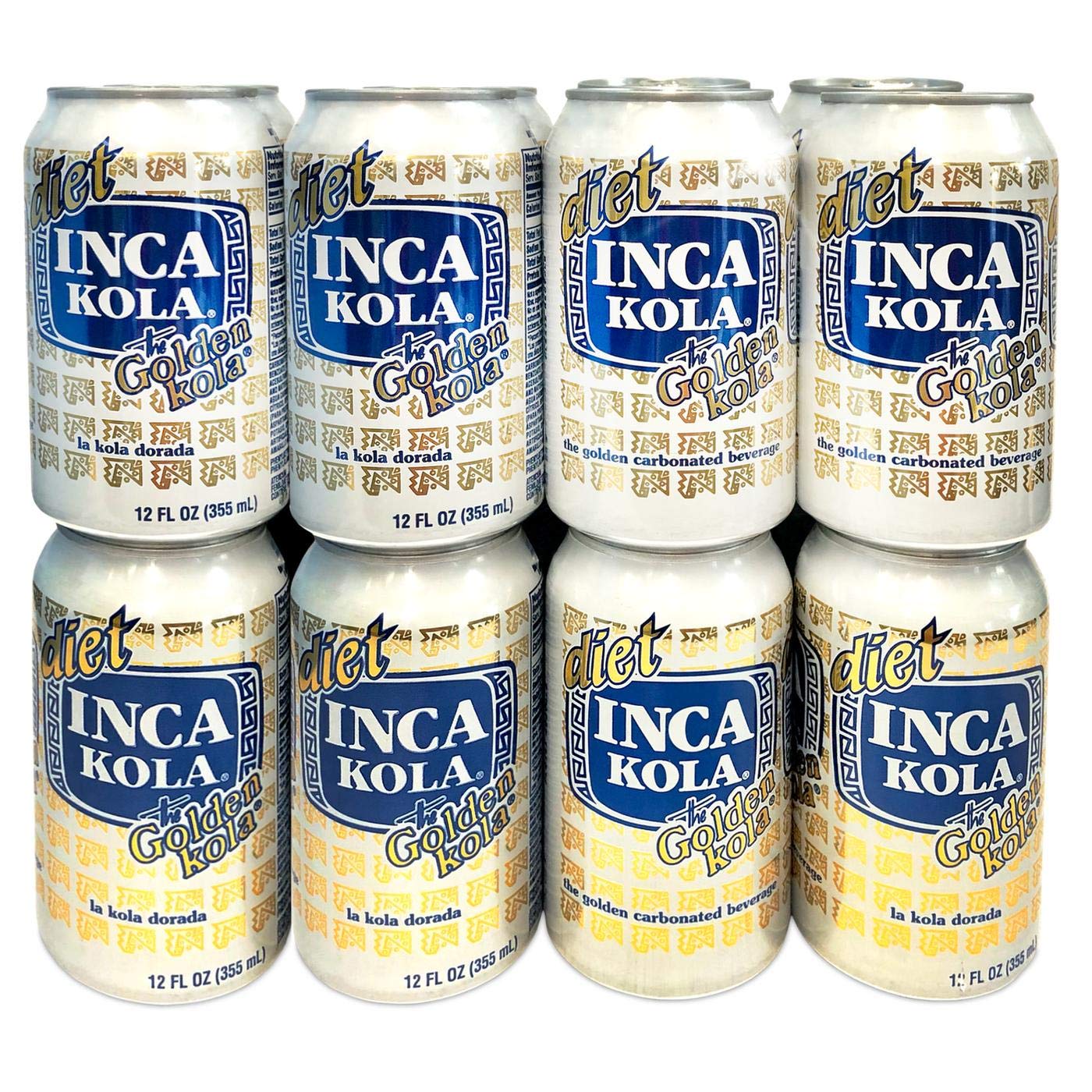 Inca Kola Diet Soda 12 oz can with golden fizz and low sodium