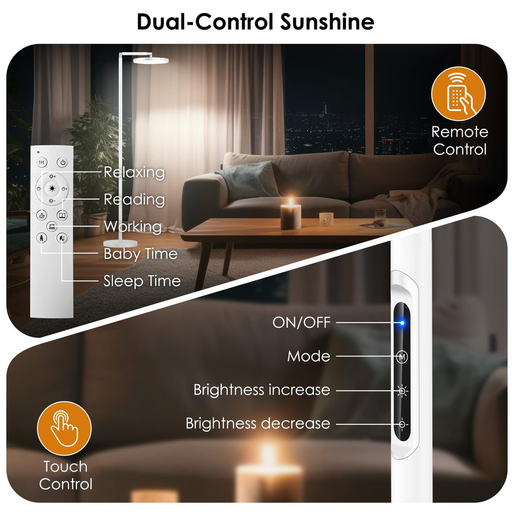 Incolumitas Sun Lamp ten brightness levels for task-focused lighting.