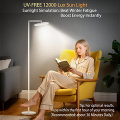 Incolumitas Sun Lamp remote with magnetic back keeps controls within reach.