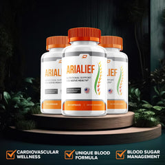 Indelo Arialief blister-pack display for travel-friendly daily support.
