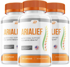 Indelo Arialief capsules bottle shown for daily wellness support and easy supplementation.