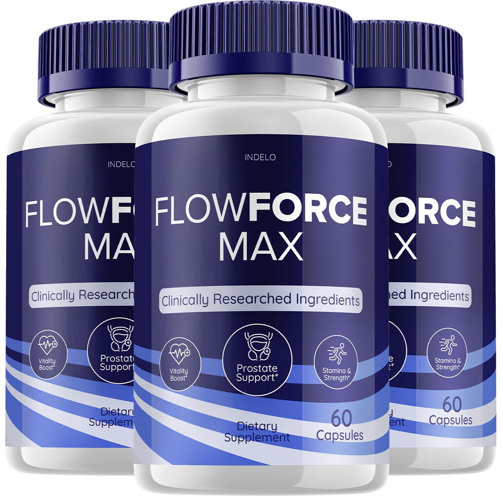 Indelo FlowForce Max bottle for daily energy support and focus.