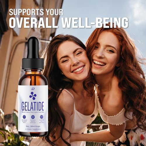 Gelatide Drops all natural ingredients highlighted on packaging.