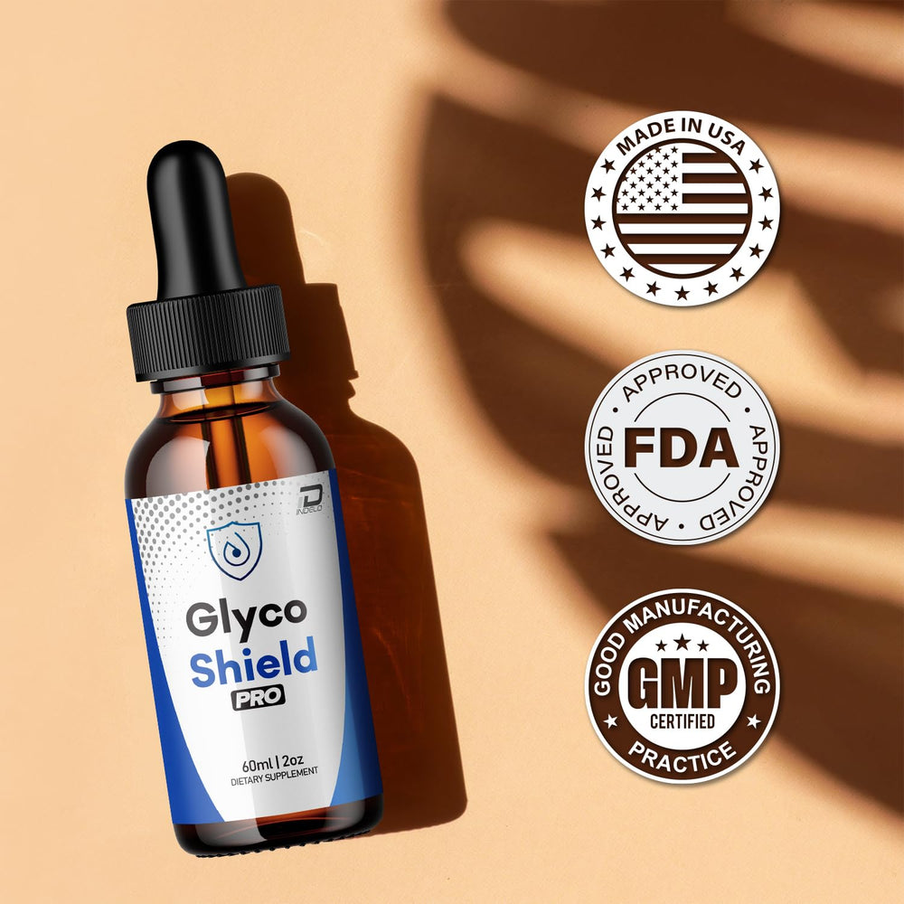 Indelo Glyco Shield Pro ingredients chart shows Hawthorn and Grape Seed.
