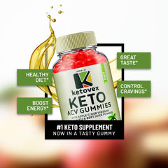 Indelo Ketovex Gummies bottle pour showing easy daily consumption