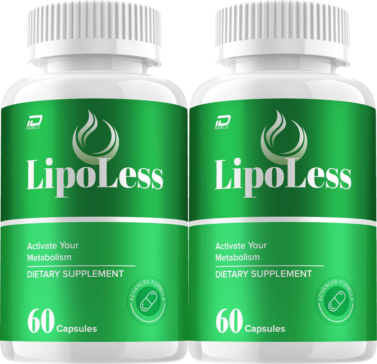 Indelo LipoLess front label, a natural daily wellness option