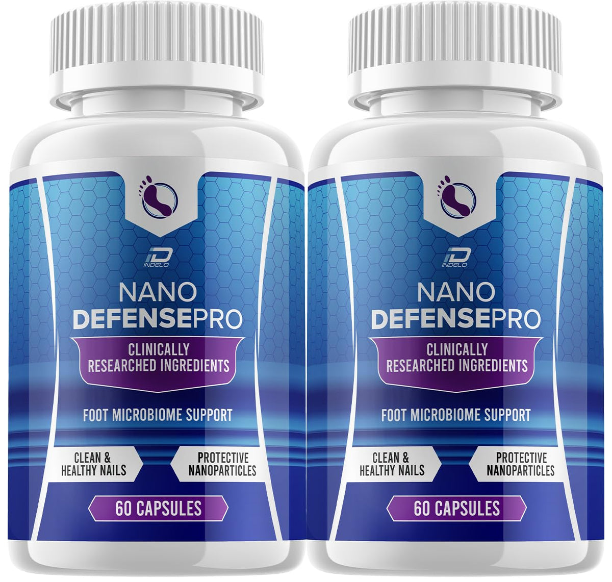 Indelo Nanodefense Pro capsules shown for daily nail support and easy self-care.