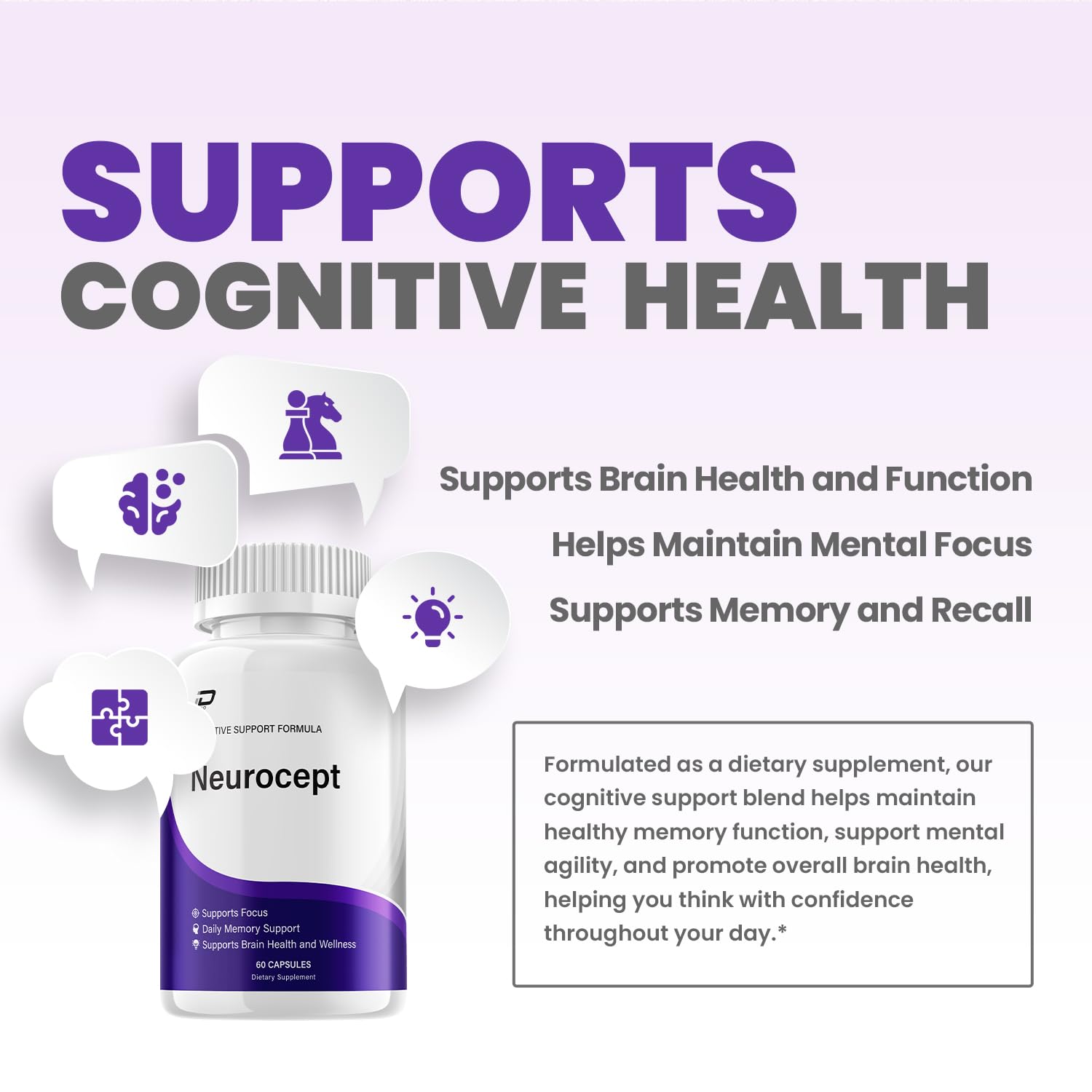 Indelo Neurocept pills close-up suggesting memory and clarity support