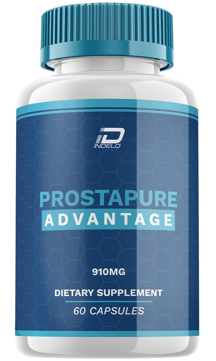 Indelo Prostapure bottle front view for men's energy support, natural blend.