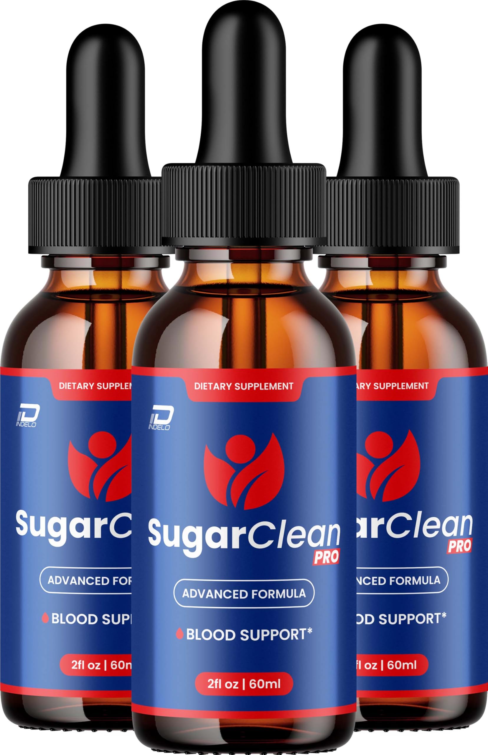 Indelo Sugar Clean Pro liquid drops bottle for easy daily use.