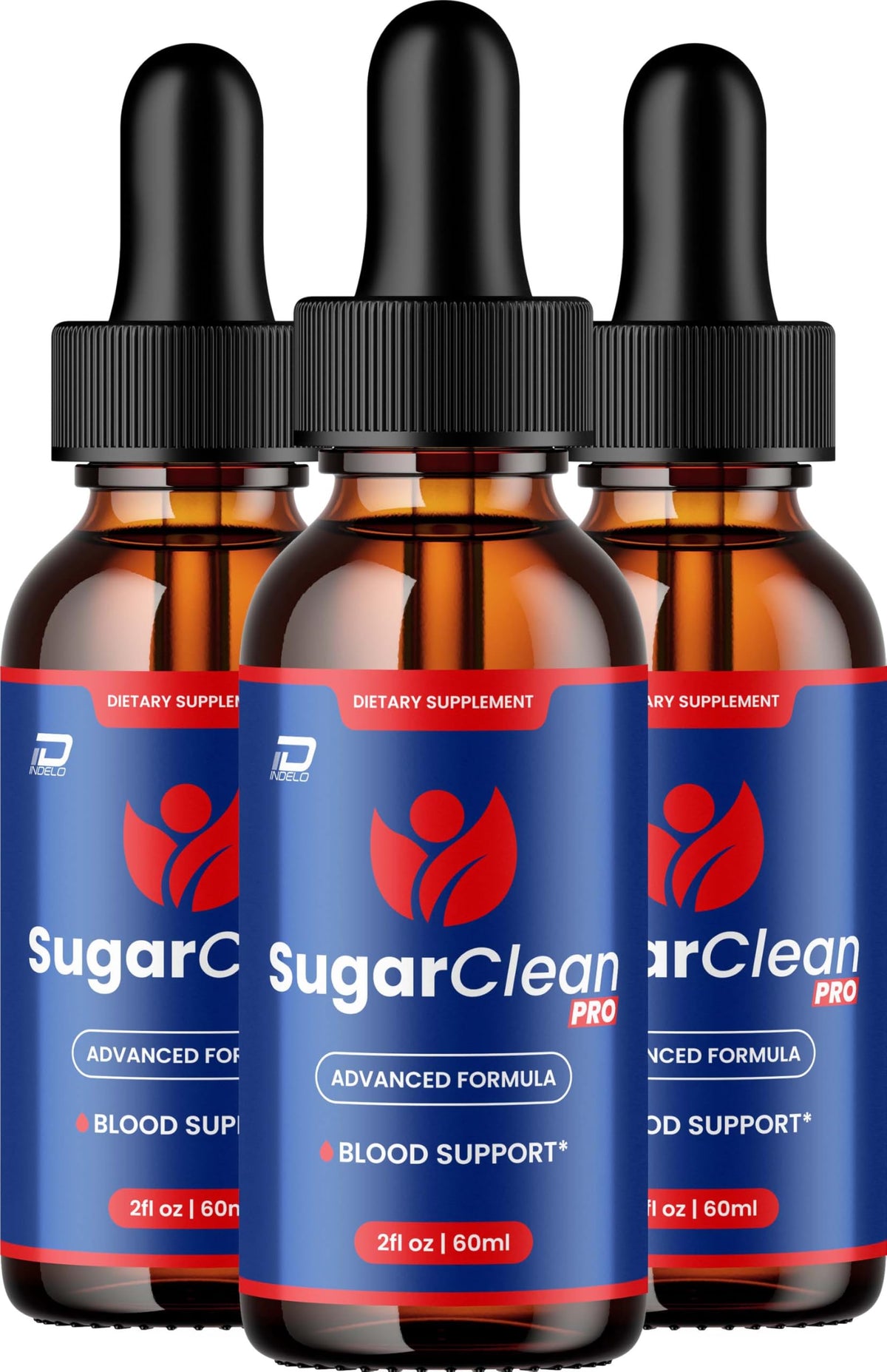 Indelo Sugar Clean Pro liquid drops bottle for easy daily use.