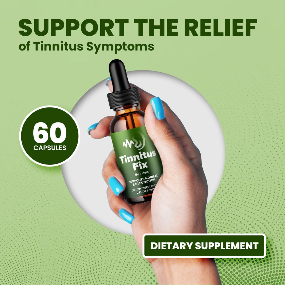 Indelo Tinnitus Fix Drops dropper for precise, convenient dosing.